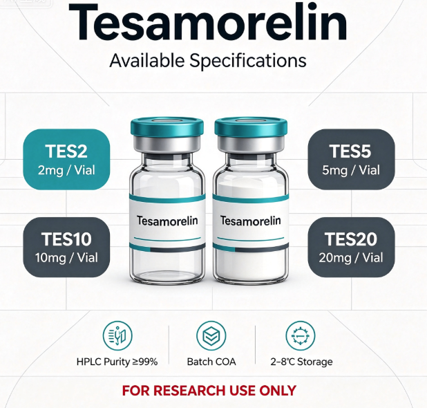 Factory Supply Tesamorelin Peptide Lyophilized Powder High Purity With COA For Laboratory Research Use Only